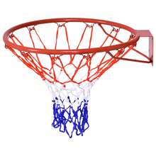 COSTWAY Basketball Rim, 18" Replacement Wall Mounted Outdoor Basketball Hoop With 12 Standard Loops, Tear Resistant PE Net, For Indoor And Outdoor Hanging - A - 查看 11