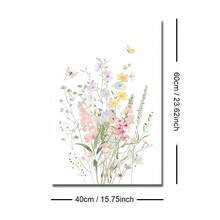 1/3pcs Set Unframed Wildflower Nursery Canvas Poster Boho Botancial Floral Butterfly Wall Art Print Minimalist Girl Room Aesthetic Decor Painting For Apartment,Living Room,Bedroom,Modern Home Decoration - A - View 14