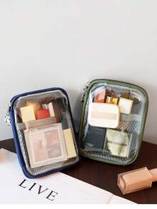 1个多功能收纳包，可作零钱包、线缆收纳包、拉链零钱包、长方形线缆耳机收纳盒、钥匙扣，适合作为节日礼物、生日礼物、母亲节礼物、返校礼物。 - 彩色 - 查看 3