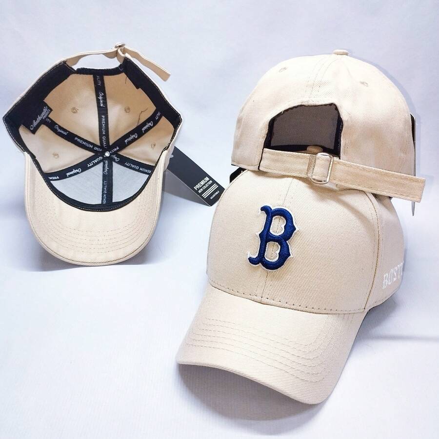 Boston Embroidered Curved Brim Cap For Men And Women - MODEL 3 - View 1
