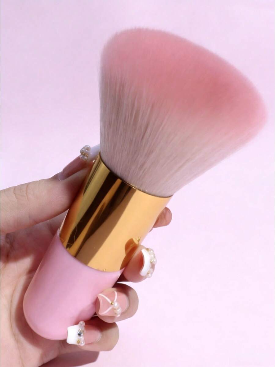 Large Powder Brush, Multi-Purpose Makeup Brush, Fluffy Portable Finishing Powder Brush, Nail Art Dust Brush