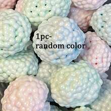 Bolas de amasado coloridas y divertidas hechas a mano, diseño de cuentas que hacen "pop", juguete de relajación ASMR, compañero esencial de oficina, regalo para Pascua y Halloween - 1PC - Ver 10
