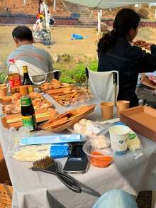 5/10/50pcs Brown Kraft Paper Food Trays, Thickened Square Food Containers, Suitable For Barbecue/Snacks/Burgers/Fries/Fried Chicken/Hot Dogs, Party/Wedding/Birthday/Restaurant/Hotel/Camping - Brown - View 9