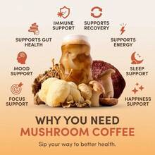 RYZE SUPERFOODS 1 Pack  Mushroom Coffee Orangic 30 Servings Free Shipping - 1 - 查看 3