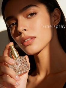 10毫升玫瑰金香水喷雾瓶，螺旋盖，水立方香水小样瓶，水立方设计，便携迷你喷雾瓶，可重复灌装，细雾喷头，家居卫浴装饰，季节性装饰 - 查看 3
