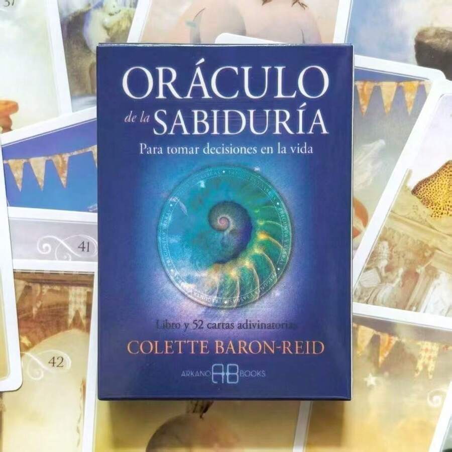 Oráculo de la Sabiduría para tomar decisiones en la vida - Edición en español de 52 cartas de oráculo de adivinación de 10.5*7.5cm - Tarjetas españolas - Ver 1