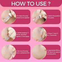 Invisible Anti-Wrinkle Beauty Patches, Lift And Tighten Facial Skin, Suitable For All Skin Types, Applicable For Double Chin And Facial Care, Unisex Lightweight Beauty Tool - Multicolor - View 7