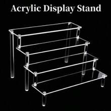 Transparent Acrylic Figure Display Stand, Dustproof Display Rack For Anime Figures, Collectibles, Model Toys, Desktop Organizer For Home Display - Multicolor - View 3