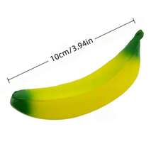 1/5个香蕉挤压玩具，有助于缓解压力、提高注意力，适合作为生日礼物、派对小礼物、最佳礼物、节日礼物、圣诞袜礼物、派对恶搞礼物 - 彩色 - 查看 7