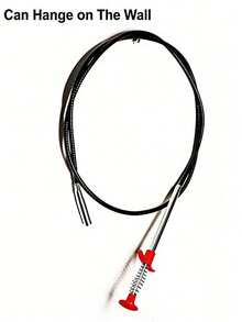 1个长臂管道疏通器 - 高效管道疏通工具，带4爪柔性抓钩和弹簧管道清洁功能，适用于厨房水槽、排水管和马桶堵塞 - A - 查看 5