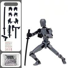 6 件/套可动娃娃，机器人 13 关节娃娃，3D 打印玩具，关节幸运模型，收藏品，生日礼物，3D 打印娃娃娃娃幸运娃娃 13 关节第三代可动娃娃全身减压娃娃 - 彩色 - 查看 6