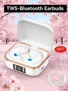 Air TWS 半入耳式蓝牙耳机，具备环绕立体声、高清降噪和通话麦克风功能。便携式耳机，兼容小米17、苹果17、三星26等智能手机。是旅行、露营、户外活动、健身、瑜伽、钓鱼、网课、会议、送礼等的理想之选。配备150mAh充电盒。 - 查看 4