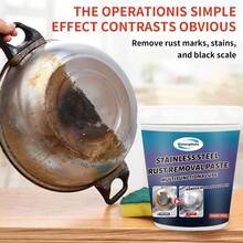 Qisheng Metal Rust Remover Paste, Easy-To-Use Stainless Steel And Iron Cleaner, Removes Rust Stains, Oxidation And Burnt Residues, Suitable For Kitchen And Bathroom - Rust Remover - View 6