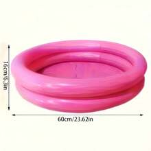 1pc Mini Inflatable Round Pool, PVC Portable Double Layer Water Bucket For Travel Outdoor Beach Swimming Pool, Pool Cleaning Basin, Foot Bath Basin, Suitable For Beach, Backyard, Indoor And Outdoor Use, Pool Party, Summer Entertainment - Multicolor - View 2