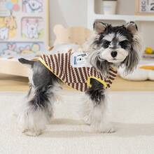 1 pieza Ropa para mascotas Chaleco con bolsillo y diseño de dibujos animados - Multicolor - Ver 3