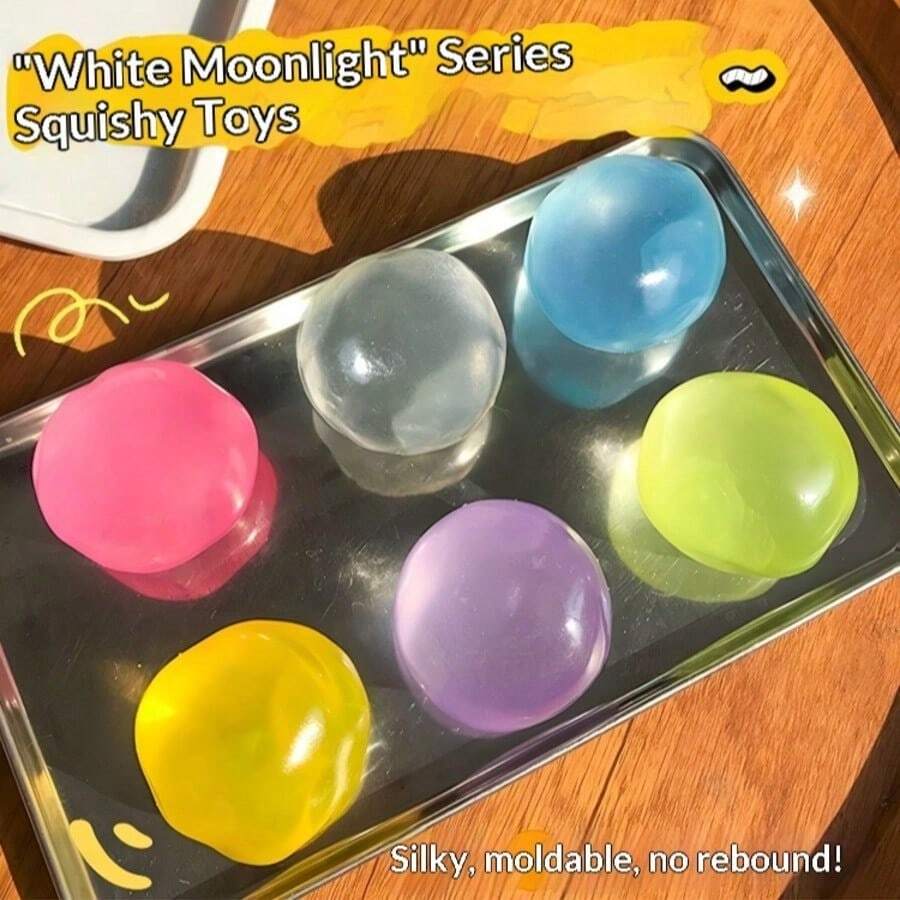 椰子油捏捏乐玩具 - 高可塑性 - 冰皮捏捏乐玩具 - 不回弹捏捏乐玩具 - 冰皮手工球 - 解压玩具 - 减压玩具 - 生日礼物 - 完美礼物 - 礼品 - 收藏展示