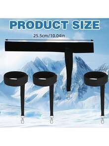 2 只装冬季男女通用滑雪手套，带弹性腕带和防丢挂带，手套配件 - 多色 - 查看 11