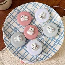 1pc Cartoon Mini Rabbit Soft Ruler, Round Portable Leather Soft Ruler, Can Be Used To Measure Bust, Waist And Hip, Clothing Size Measuring Tape - A - View 8