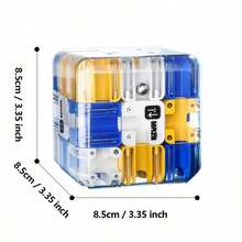 Cubo de laberinto 3D, juguete educativo STEM. Cubo rotativo activo que ayuda al entrenamiento cerebral y al pensamiento crítico. Juego de rompecabezas desafiante que cultiva la lógica espacial y la paciencia. Regalo de cumpleaños y Navidad perfecto para niños y niñas. - Multicolor - Ver 11