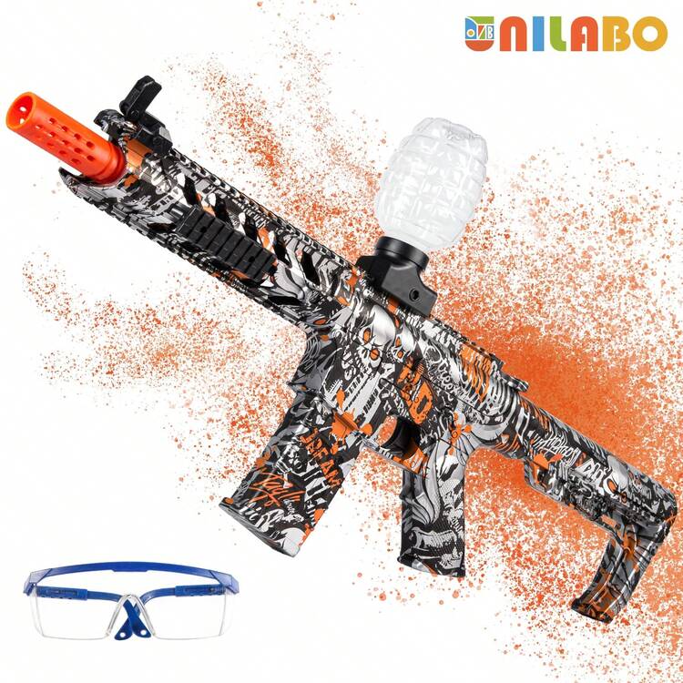طقم بندقية لعبة كهربائية Unilabo M4A1، لعبة إطلاق نار عالية الدقة، قابلة للشحن وإعادة الاستخدام، لعبة حفلات خارجية مثالية وهدية للأولاد، هدية عيد ميلاد/عطلة (باستثناء الرصاص) - متعدد الألوان - مشاهدة 3