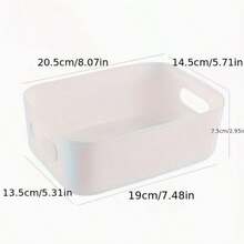 1/3/5 piezas Organizador de escritorio portátil, caja de almacenamiento de cosméticos de plástico multifuncional, bandeja de clasificación de utensilios de cocina para uso doméstico, oficina y dormitorio, organizador de escritorio y cajón para almacenamiento en el hogar - Multicolor - Ver 7