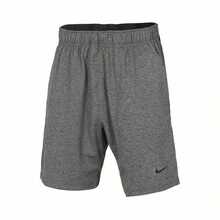 Nike Logo Print Elastic Waist Loose Fit Casual Shorts Men's Dark Grey - Dark Grey - View 4
