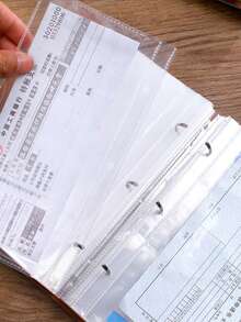 Organizador multiusos para recibos sueltos, libro colector de depósitos bancarios, organizador de boletos - Una pieza - Ver 3