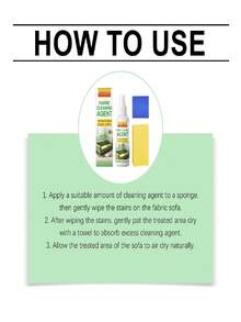 Fabric Sofa Dry Cleaning Agent, Textile Curtain Carpet Home Decontamination Daily Household Cleaning Agent - Liquid - View 3