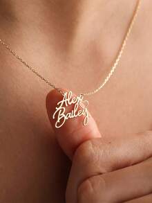 Custom Couple Name Necklace | Personalized Name Pendant | Personalized Name Necklace | Handmade Birthday Gifts | Eternal Love Keepsake - Multicolor - View 4