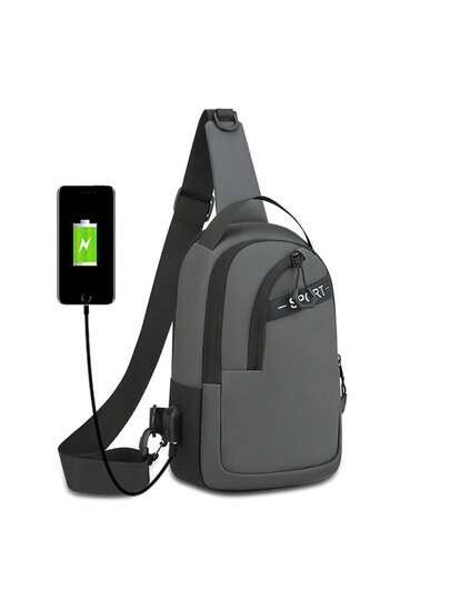 Spring New Multi-Pocket Fashionable Casual Men's Shoulder Messenger Bag, Suitable For Outdoor, Travel, Shopping, School, And Commuting