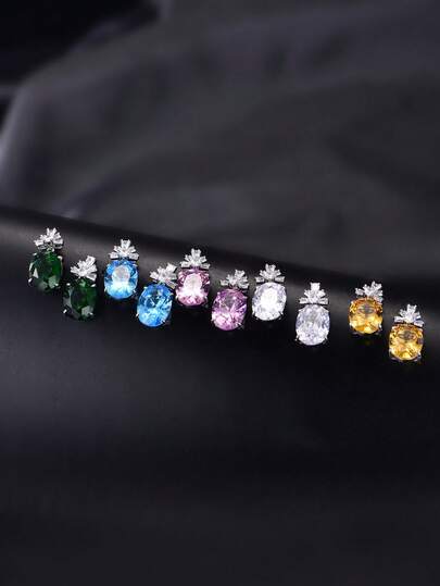 优雅水滴耳环，适合婚礼、派对和通勤场合。