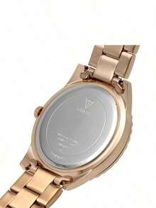 Guess 女士石英表，玫瑰金不锈钢表带，水晶表圈和闪亮表盘，时尚女士正装腕表 GW0405L3 - 粉色 - 查看 6