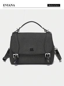 2026春夏新款极简通勤手提包，时尚大容量棒球斜挎包，大容量休闲学院风背包，高品质小背包 - 彩色 - 查看 1