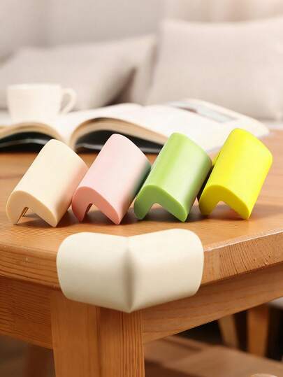 4pcs Baby Table Corner Guards, Children's Soft Bumper Corner Protectors, Infant Table Corner Anti-Collision Stickers, Baby Anti-Collision Table Corner Protective Pads, Household Furniture Anti-Collision Stickers, Table Edge Soft Covers, Protective Edge Wraps