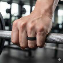 7 Pack Breathable Silicone Rings For Men, US Size 7-15, 8mm Wide Flexible Rubber Wedding Bands For Him, Comfort Fit Sport Finger Rings, Active Lifestyle Jewelry - Multicolor - View 4