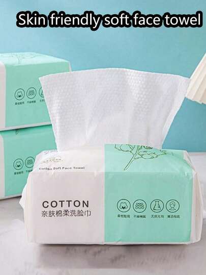 1 Pack Of 60 Count Disposable Soft Towels, Thickened Facial Cleansing Cloths, Makeup Remover Wipes Home Bathroom Decor Fall Decor Holiday Travel Essentials Travel Accessories Beach Essentials Back To School