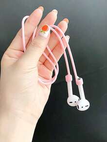 柔软硅胶防丢磁吸绳耳机线，兼容苹果 2/1/3/4，兼容 Pro蓝牙无线耳机耳塞挂绳 - 彩色 - 查看 5