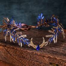 月亮花仙子皇冠 - 文艺复兴集市森林皇冠花卉头饰森林精灵头饰精灵头环女士文艺复兴配饰文艺复兴集市万圣节角色扮演摄影，夏季服装 - 彩色 - 查看 9