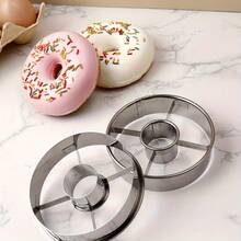 1/2/3pcs Durable Stainless Steel Donut Mold, Homemade Donut, Suitable For Bakery Use, Chocolate Cake Mold, Mousse Ring, Round Cookie Cutter Baking Tool - View 6