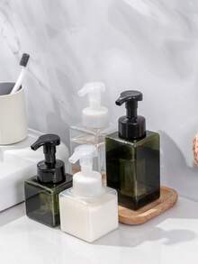 2 piezas/1 pieza Dispensador de jabón de espuma, champú, jabón de manos, botella de espuma facial recargable, dispensador de jabón de espuma para baño, botella de jabón de espuma. Capacidad 450ml/250ml, tamaño grande, recargable. Adecuado para ducha, uso de champú, perfecto para viajes, piscina, playa - multicolor - Ver 8