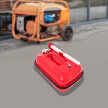 Quiltern 10L 2.2 Gallon Portable Fuel Tank Leak-Proof Horizontal Petrol Can With Fueling Pipe For Car Motorcycle ATV RV Camping Outdoor Emergency Backup Fuel Storage - A - View 6