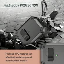 Ốp bảo vệ RFUNGUANGO Pro thế hệ thứ 2/thứ 1 với khóa cài an toàn, vỏ cứng chống sốc toàn thân, thiết kế tự bật, tương thích với Pro 2 (2023/2022/2019) - màu đen - Xem 5