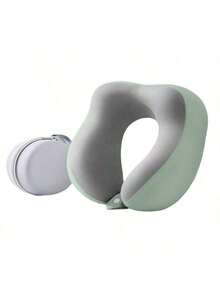 [2025 New Arrival Hot Selling] U-Shaped Memory Foam Neck Pillow With Storage Bag, Portable Travel Nap Pillow, Slow Rebound Neck Pillow, Office Siesta Essential, Airplane Travel Cervical Pillow. Removable And Machine Washable, Provides Neck Support - Travel Essential. - Multicolor - View 21