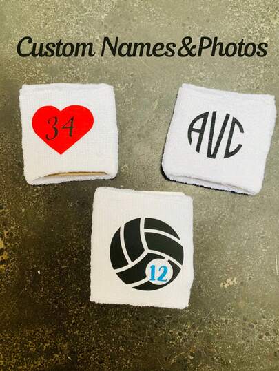 1 faixa de pulso esportiva unissex personalizável, adequada para qualquer esporte. Este item é uma faixa de pulso que pode ser personalizada. Ideal para esportes como basquete, tênis, tênis, tênis infantil e muito mais.