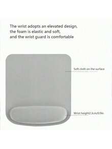 1pc Square Office Wrist Rest Mouse Pad - View 3