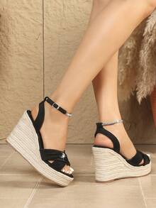 Bohemian Nightclub Style Buckle Vacation Party - Black - View 3