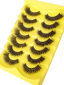 10 Pairs Fluffy American Style False Eyelashes, European And American Thick And Voluminous Eyelashes - View 3