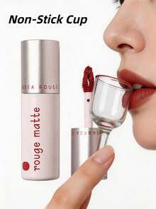 babrea 哑光唇釉，丝绒唇彩，防水持久唇膏，适合日常妆容 - 復古紅 - 查看 3