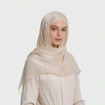 Khăn choàng dài/khăn trùm đầu bằng vải organza thoáng khí, phù hợp cho mọi mùa, nhiều màu sắc để lựa chọn, món quà tuyệt vời.