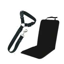 2件套宠物车载配件 - 可调节狗狗车载安全牵引绳，防狗冲撞汽车座椅套 - 适用于大多数车型 - 彩色 - 查看 9